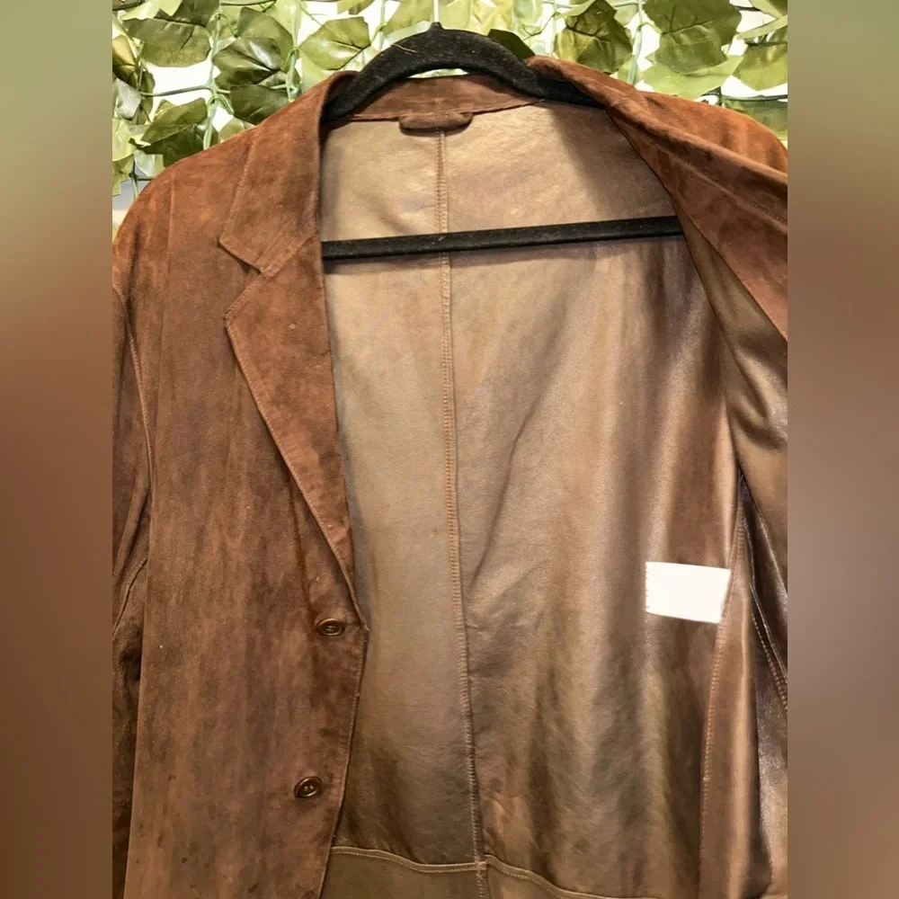 Used Vintage Men’s Leather Size M/L - Picture 3 of 11